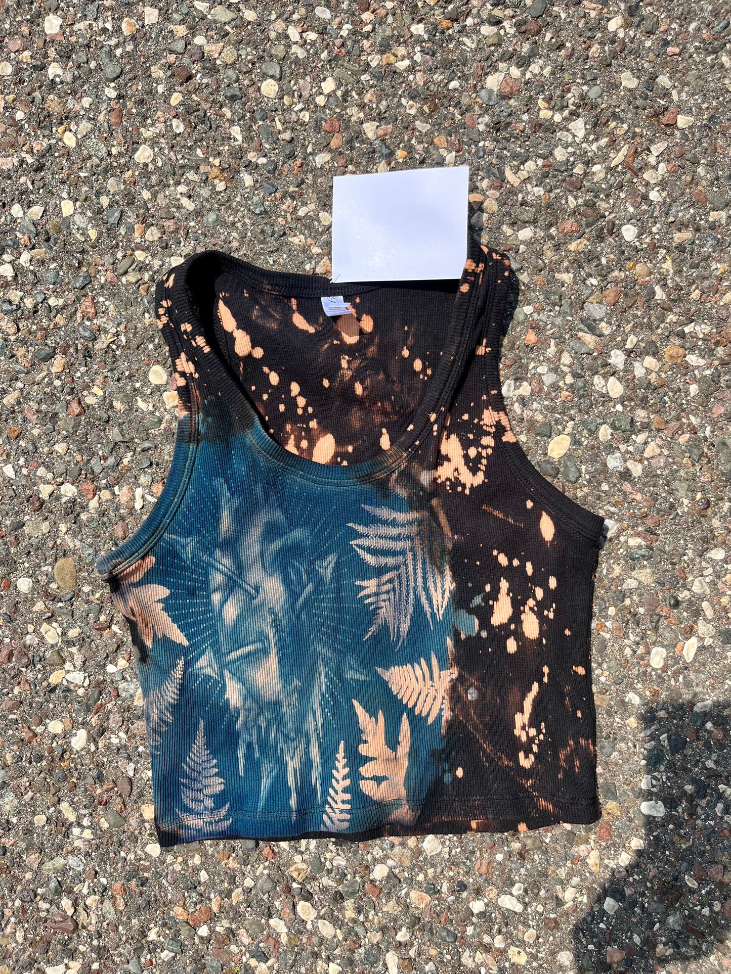 Broken heart crop tank