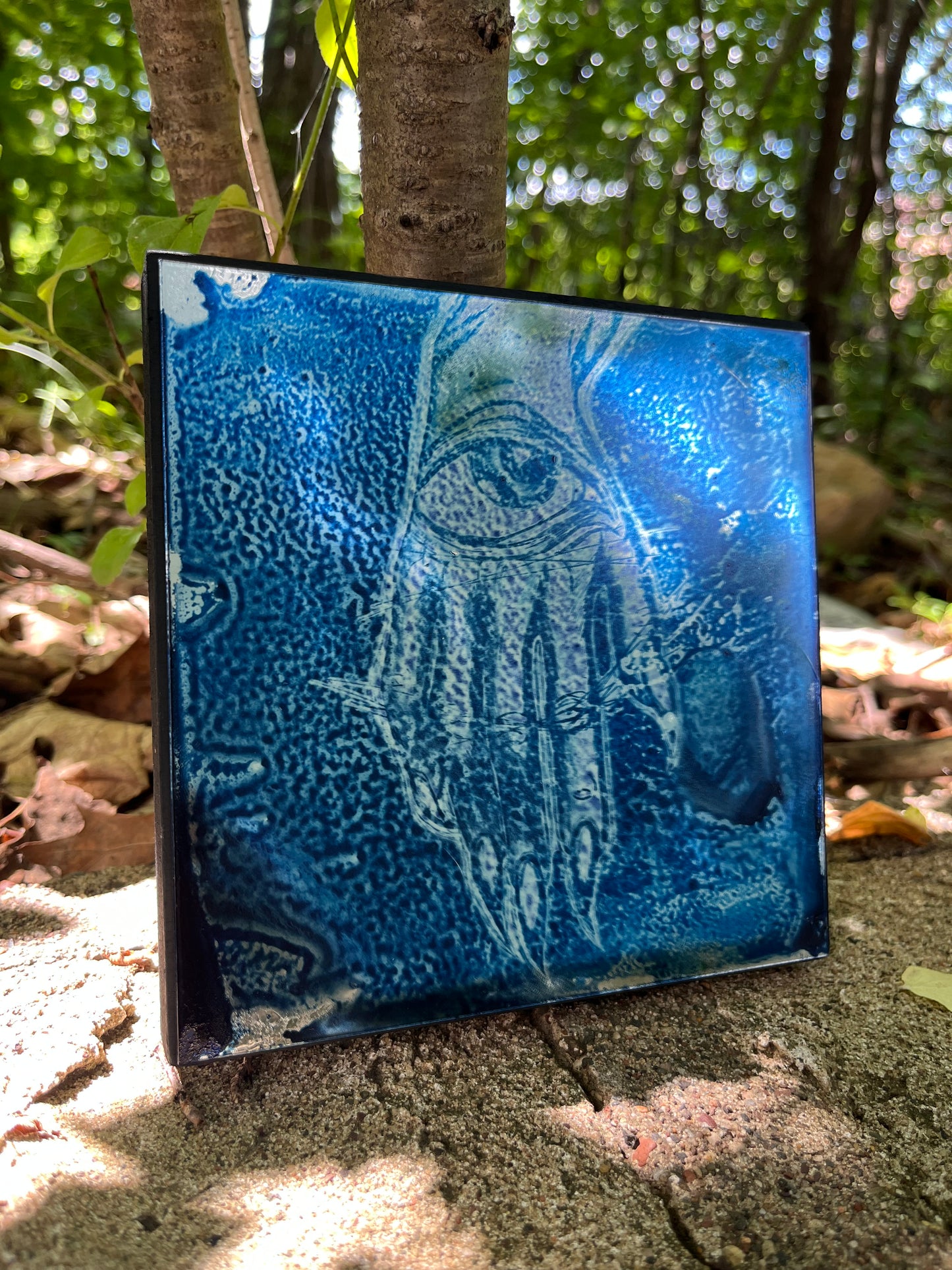 All seeing hand mirror