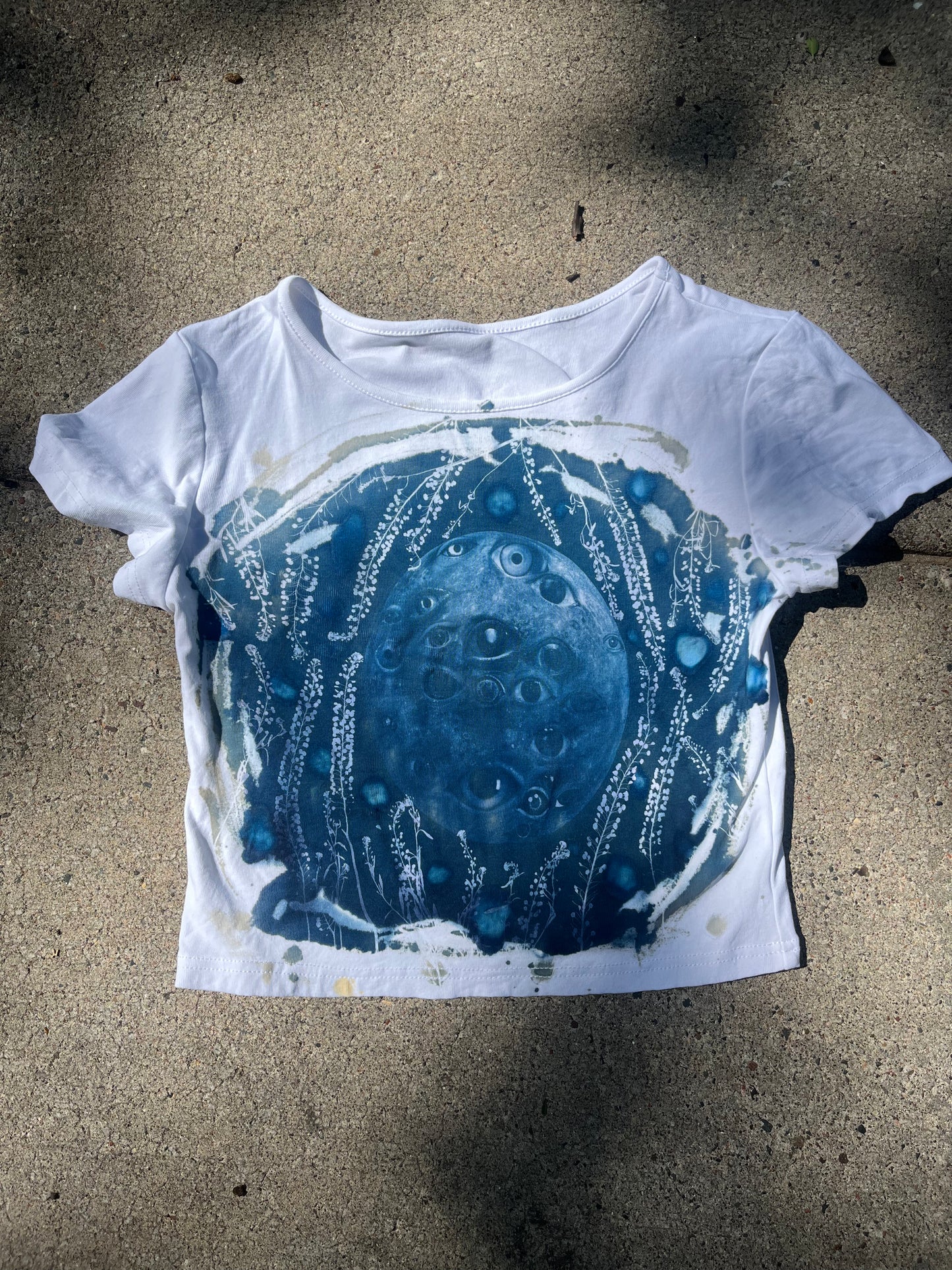 Crop top moon white