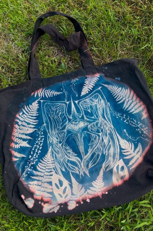 biblical accurate angel tote bag
